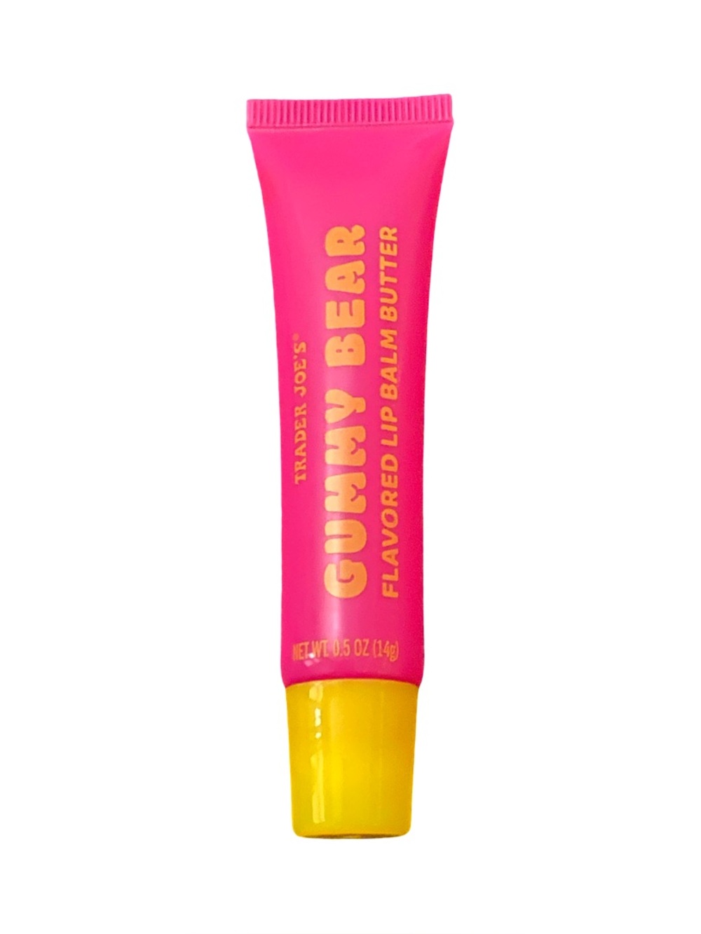 Trader Joe's Gummy Bear Flavored Lip Balm Butter - Hot Pink & Yellow